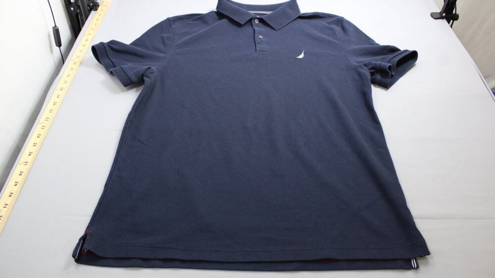 Nautica Golf Performance Deck Polo Mens XXL Blue Side Vents Moisture Wicking